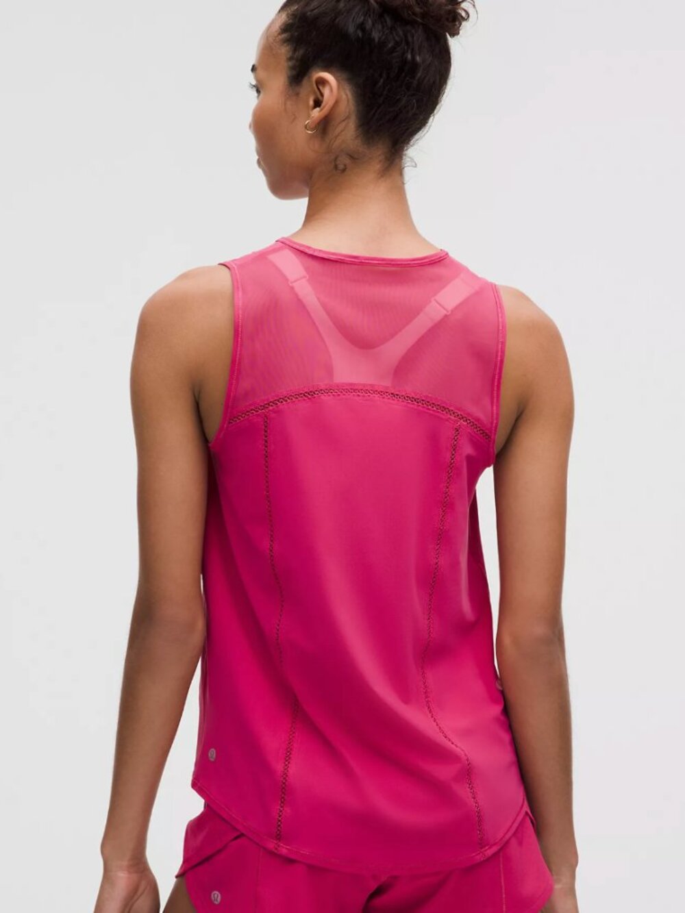 Lululemon Sculpt Tank Top Lace Trim in Raspberry Coulis Pink Size 10 - Picture 11 of 12